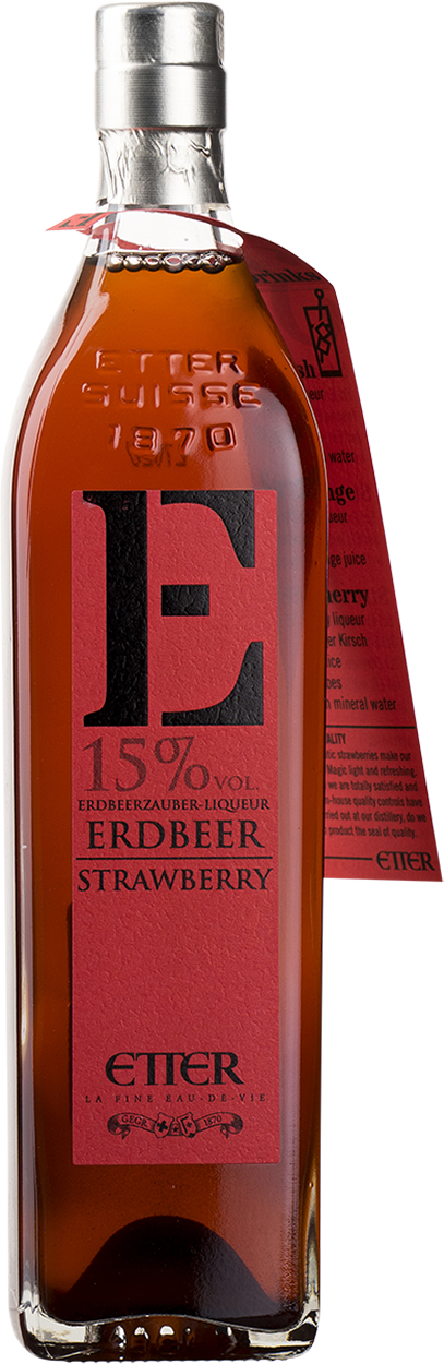 Jordbær likør.