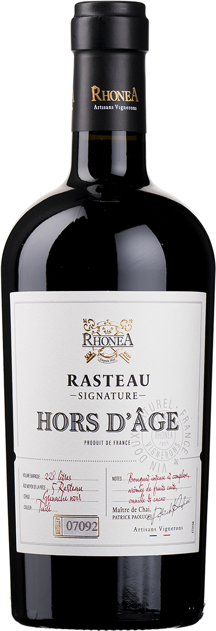 Vin Doux Naturel Rouge, Signature, Rasteau